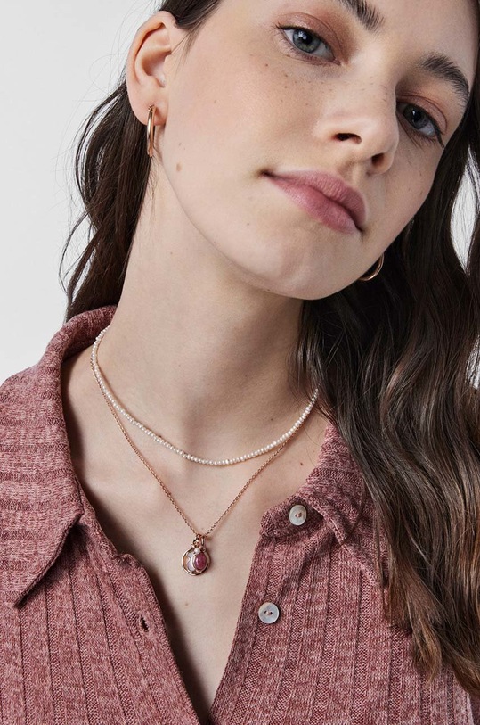 Tous zawieszka ze srebra pokrytego złotem Camille 1000048100 różowy