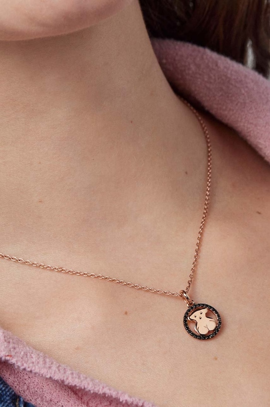 Tous colier din argint placat cu aur roz 1000047800