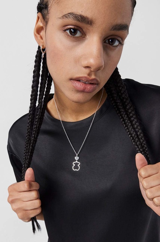 Срібне кольє Tous New Silueta 1000118300 срібний