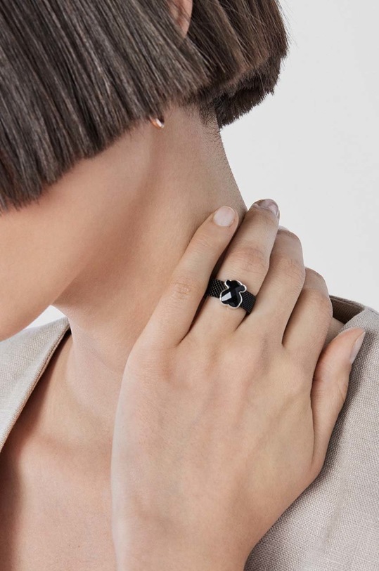 Prstýnek Tous Mesh Color černá 1002790514