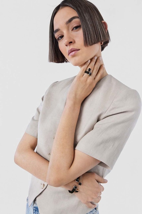 Prstýnek Tous Mesh Color 1002790514 černá