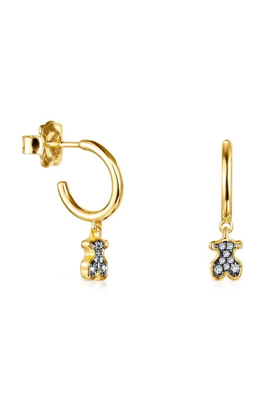 Tous orecchini in argento placcato in oro Noctrune oro 1002158400