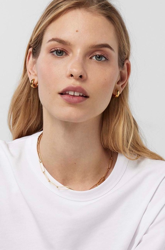 Tous kolczyki ze srebra pokrytego złotem Basics 1003458100 złoty