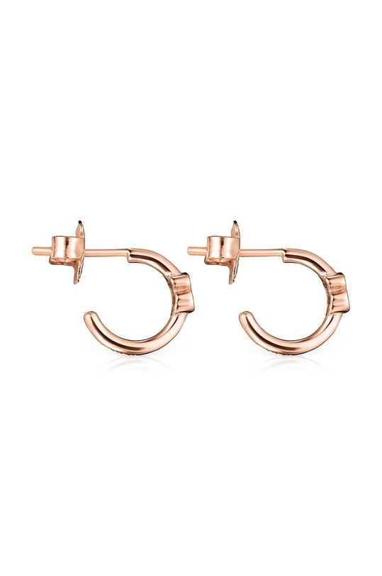 Tous kolczyki ze srebra pokrytego złotem Mini Motif 1001942100 różowy AA00