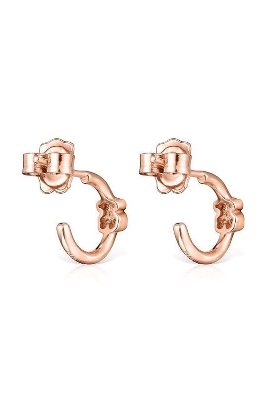 Akcesoria Tous kolczyki ze srebra pokrytego złotem Mini Motif 1001942100 różowy