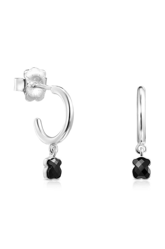 Tous kolczyki srebrne Mini Onix srebro srebrny 1001937700