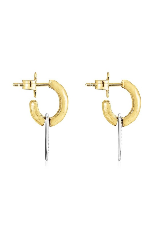 Tous kolczyki ze srebra pokrytego złotem Oursin 1003591100 złoty AA00