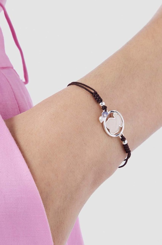 Tous bransoletka srebrna Camille brązowy 1000052400