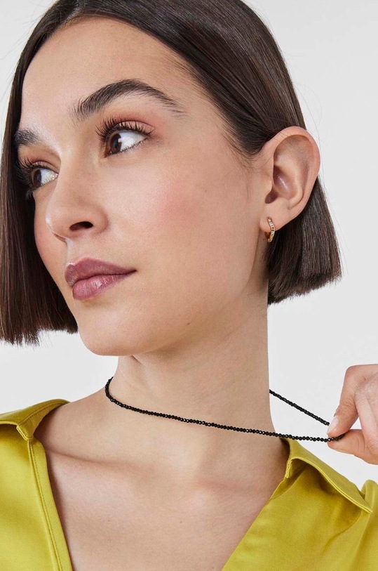 Tous naszyjnik srebrny Camille czarny 1003730900