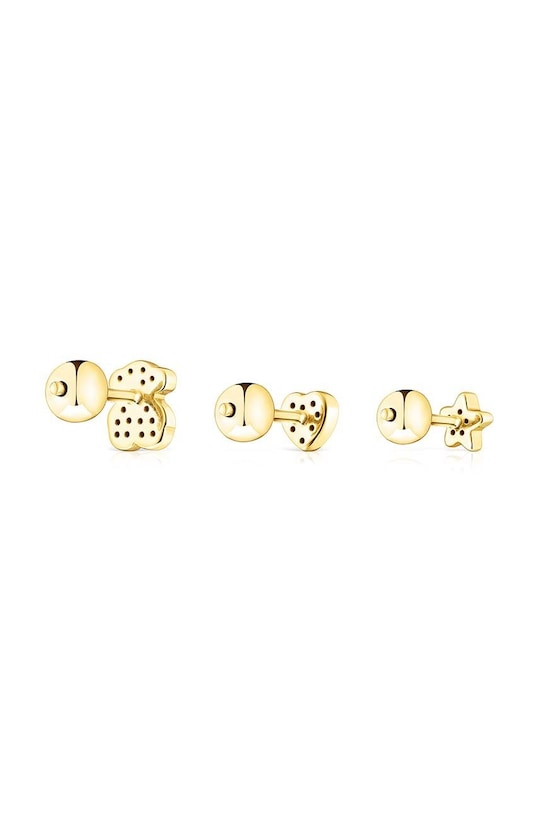 Accesorii Tous cercei din argint placat cu aur Piercing 3-pack 1003513400 aur