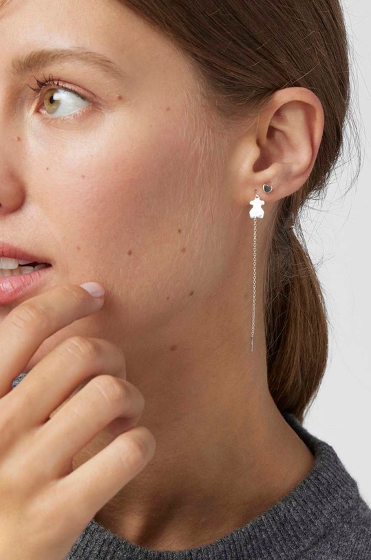 Tous kolczyki srebrne Nocturne 1002110600 srebrny