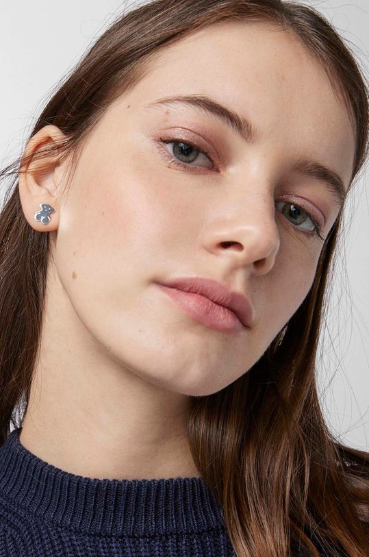 Tous kolczyki srebrne Bear 1000116700 srebrny