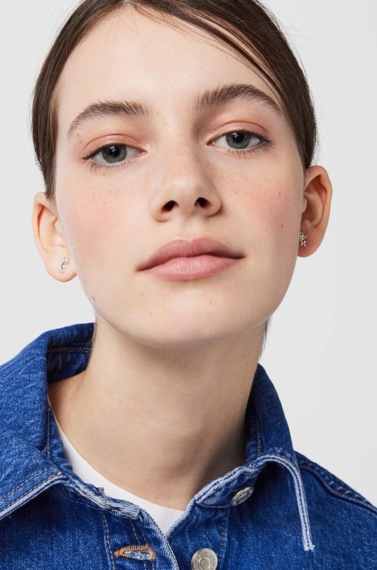 Tous kolczyki srebrne Teddy Bear 1003490000 srebrny