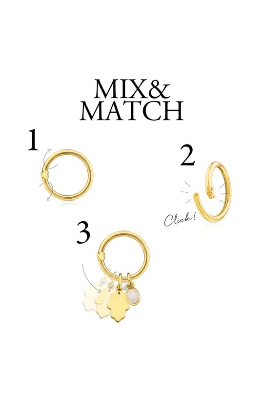 Tous naszyjnik ze srebra pokrytego złotem Hold złoty 1000074900