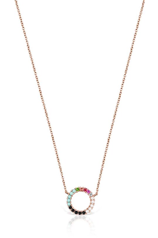 Серебряное колье с позолотой Tous Straight серебро золотой 1001898400
