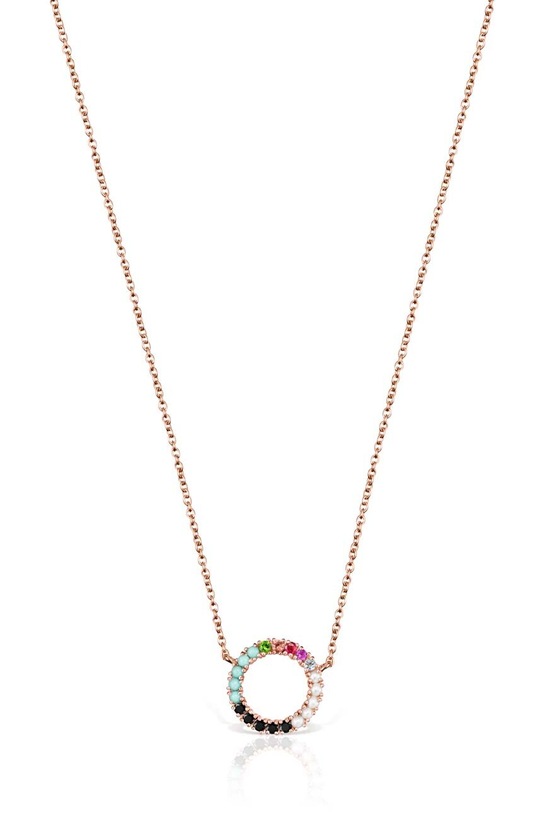 Tous naszyjnik ze srebra pokrytego złotem Straight srebro złoty 1001898400