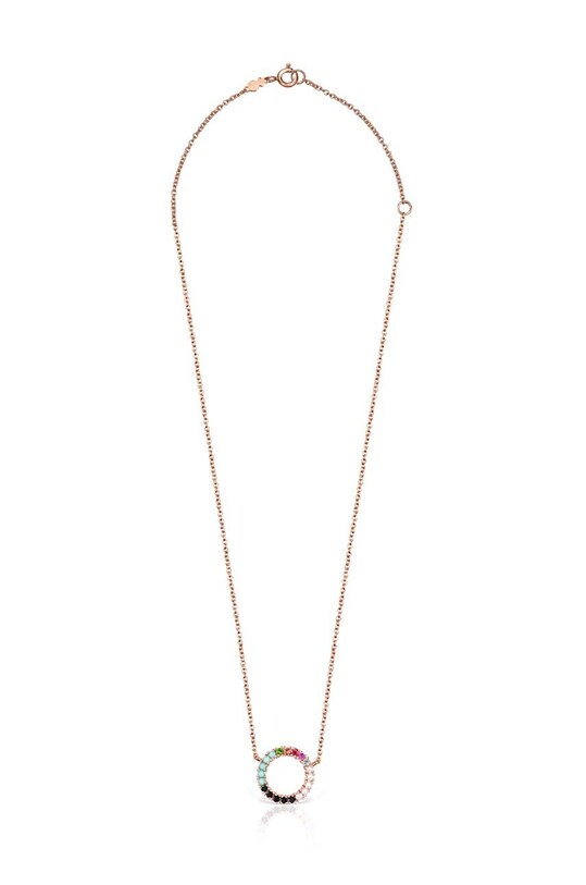 Akcesoria Tous naszyjnik ze srebra pokrytego złotem Straight 1001898400 złoty