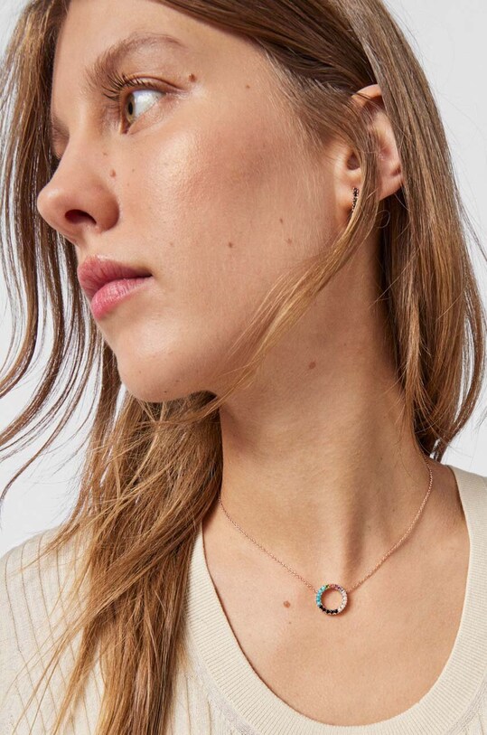 Tous naszyjnik ze srebra pokrytego złotem Straight 1001898400 złoty