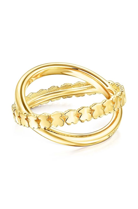 Akcesoria Tous pierścionek ze srebra pokrytego złotem 12 Straight 1003489512 złoty