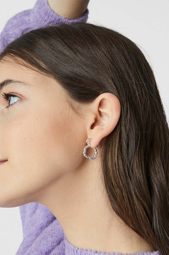 Tous kolczyki srebrne Twisted 1003680300 srebrny