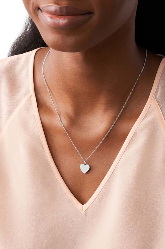 Fossil naszyjnik srebrny JF03330040