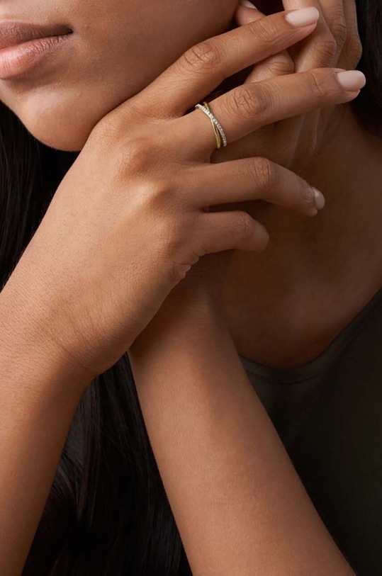 Δαχτυλίδι Fossil χρυσαφί JF03752710