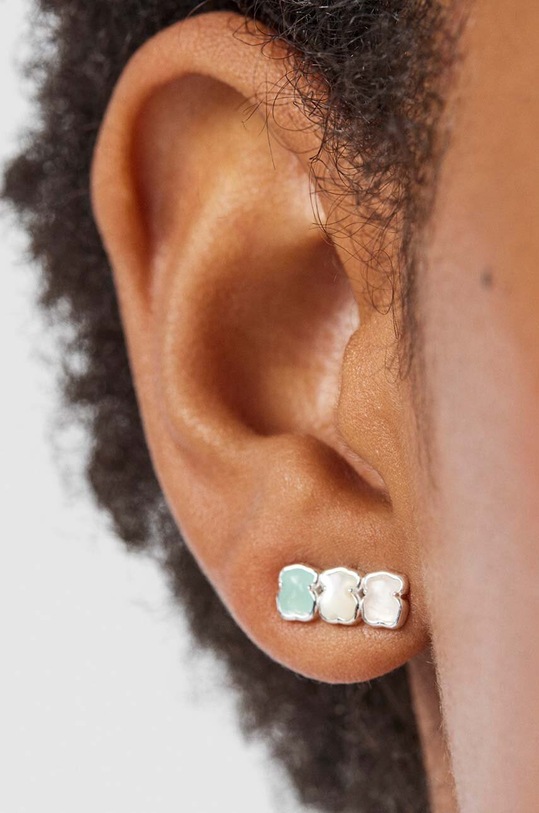 Tous kolczyki srebrne Mini Color srebrny 1002076300