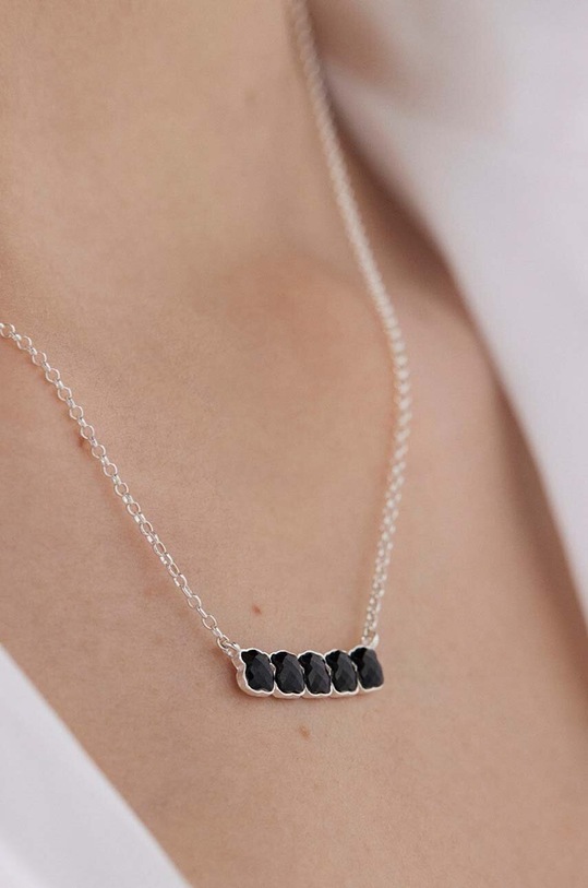 Tous naszyjnik srebrny Mini Onix srebrny 1001938100