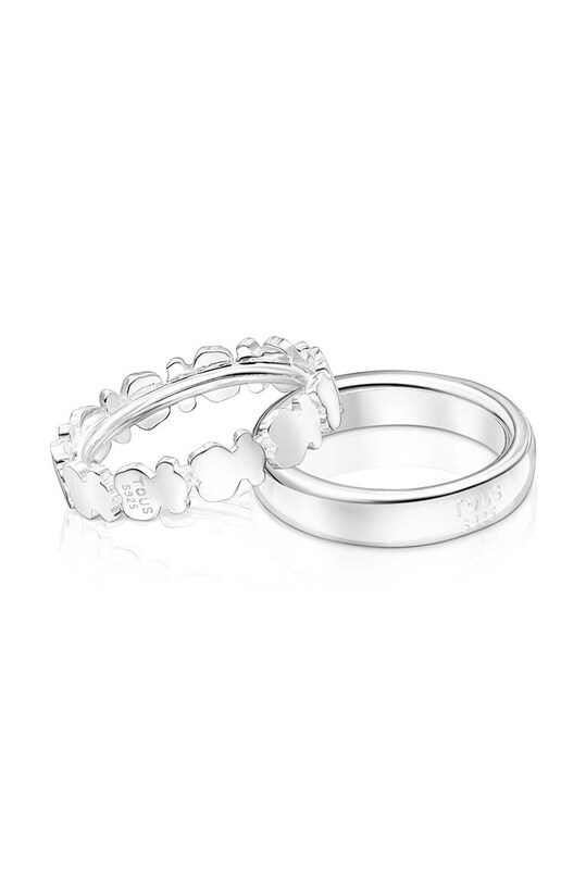 Аксесуари Срібний перстень Tous 2-pack Straight 1003489314 срібний