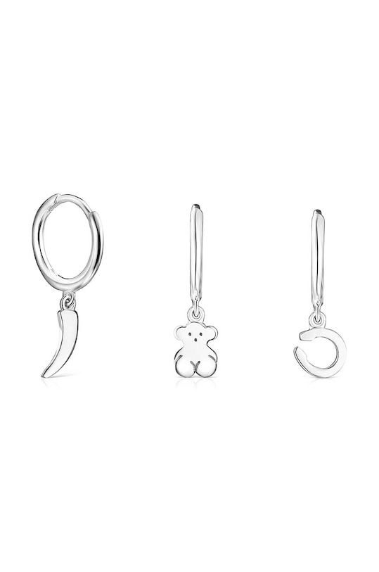 Tous kolczyki srebrne 3-pack Good Vibes srebro srebrny 1002806900