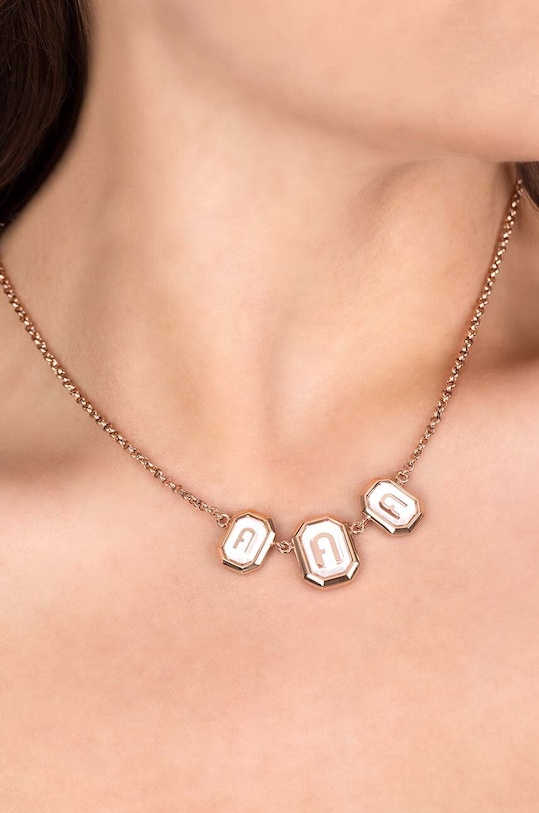 Ogrlica Furla FJ0324NTU zlatna