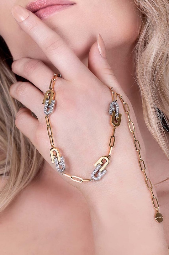 Furla naszyjnik złoty FJ0130NTU