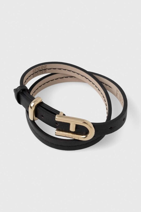 Furla bransoletka skórzana czarny FJ0408BTU