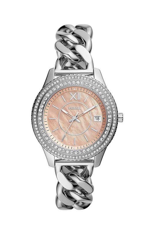 Fossil zegarek srebrny ES5134