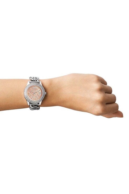 Fossil zegarek srebrny ES5134