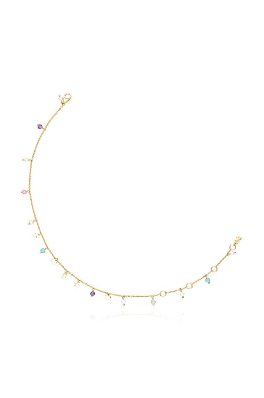 Tous bransoletka na kostkę pozłacana Cool Joy srebro złoty 1003191100