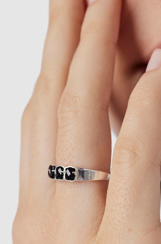 Ασημένιο δαχτυλίδι Tous Mini Onyx ασημί 1001943314
