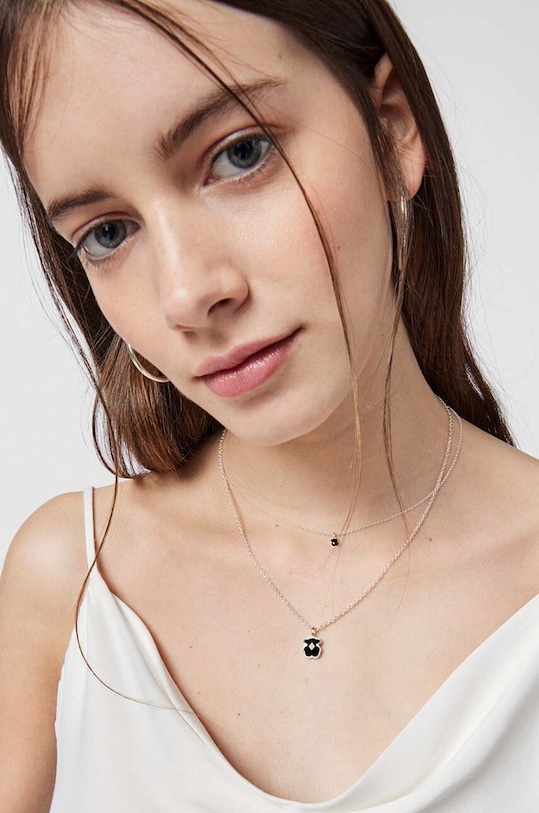 Tous naszyjnik srebrny Mini Onix 1001938200 srebrny