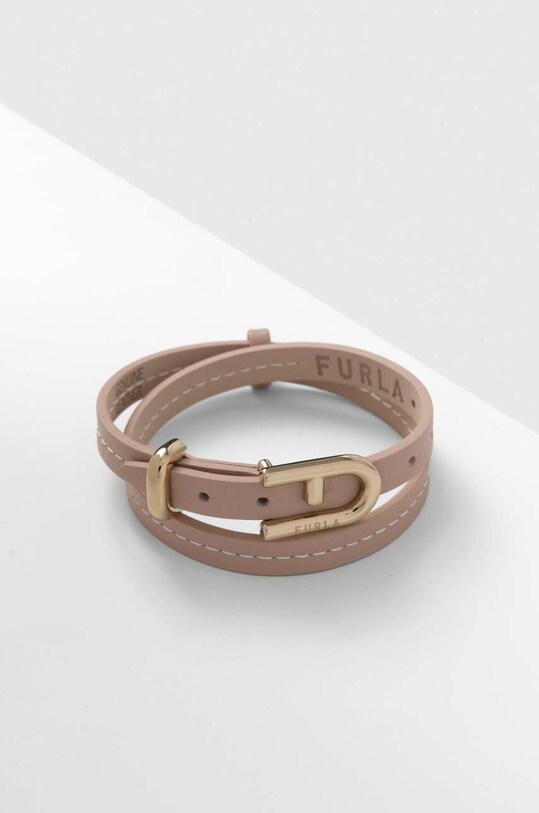Furla bratara de piele roz FJ0411BTU