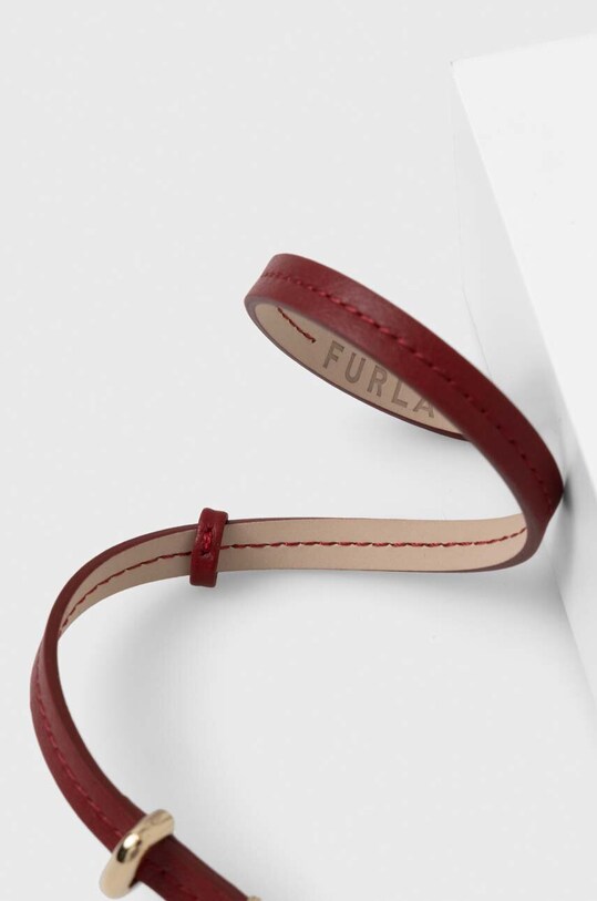 Furla bransoletka skórzana FJ0412BTU bordowy AA00