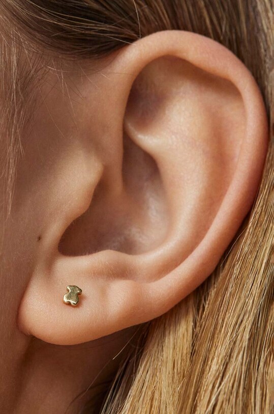 Tous kolczyk ze srebra pokrytego złotem 3-pack Pearl 1003596600