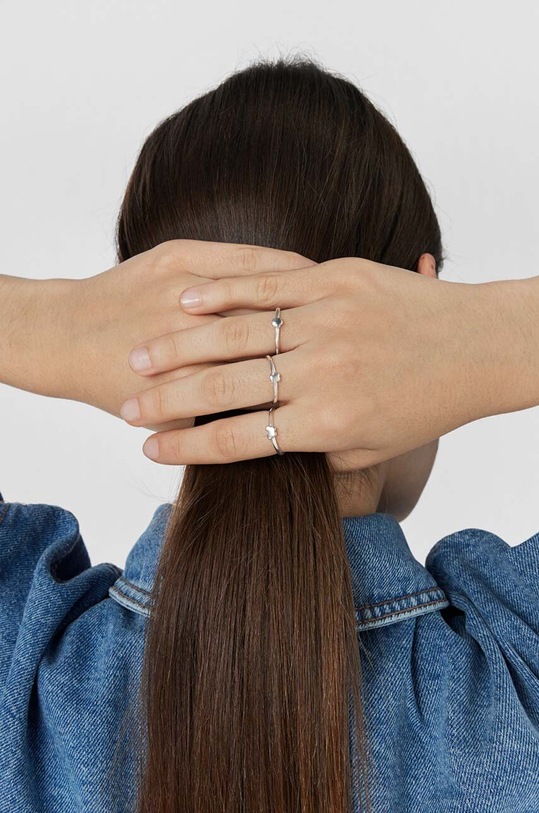 Сребърен пръстен Tous (3 броя) сребърен 1003877210