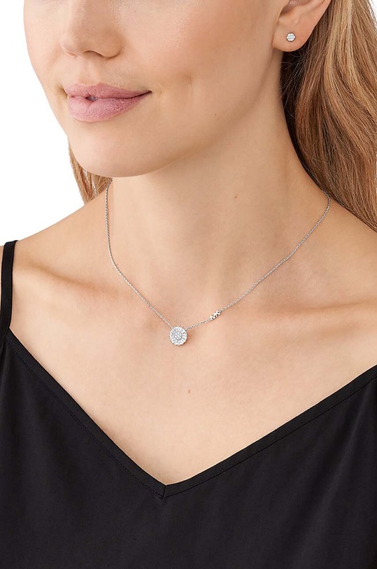 Серебряный комплект - колье и серьги Michael Kors MKC1651SET серебрянный