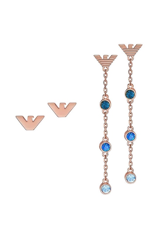 Náušnice Emporio Armani 2-pak EGS3013SET zlatá AA00