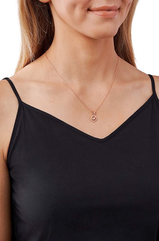 Michael Kors naszyjnik ze srebra pokrytego złotem złoty MKC1108AN791