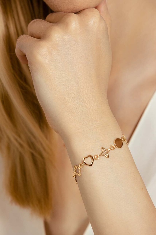 Lilou bransoletka pozłacana Les Trésors de Lilou BR/AZUR złoty