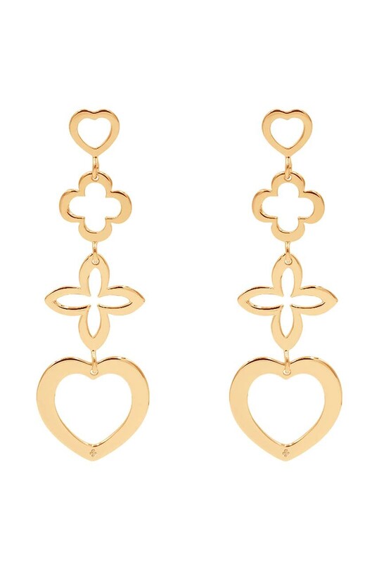 Lilou kolczyki pozłacane złoty K/AZUR/4E