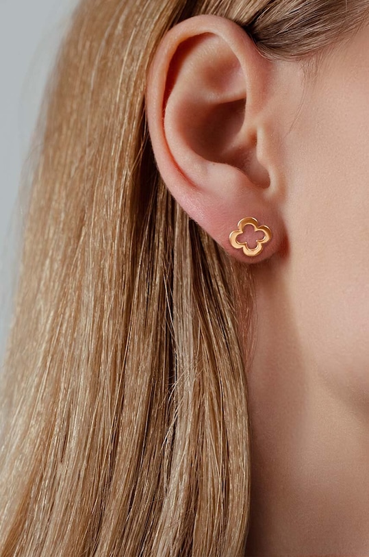 Lilou orecchini con trifoglio traforato K/AZUR/4 oro AA00