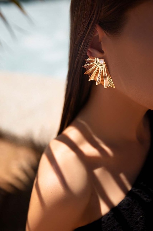 Akcesoria Lilou kolczyki Fun 170/56/KOL złoty