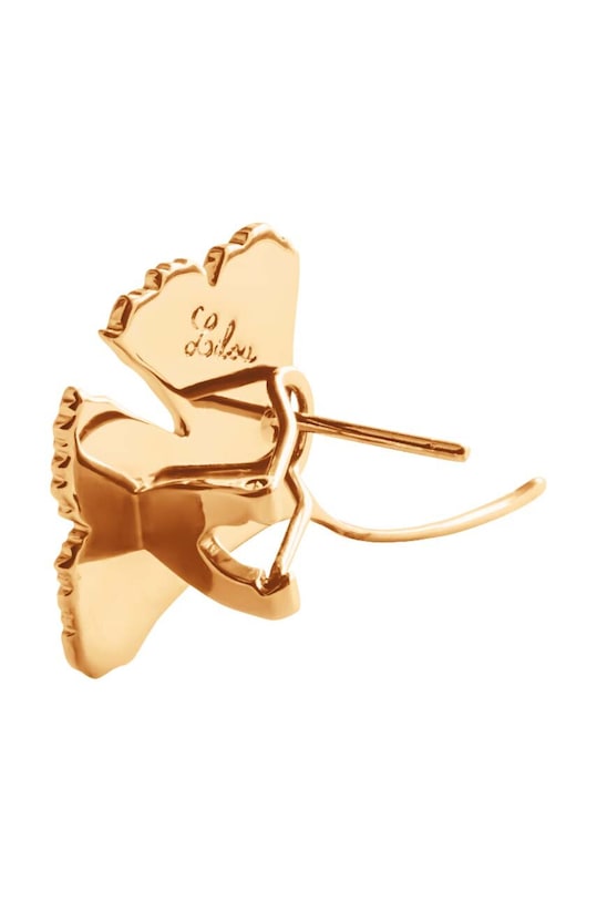 Accesorii Lilou cercei placați cu aur Ginko 138/40/KOL aur